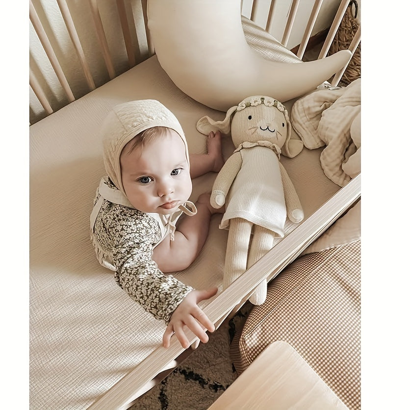 BubBarn Muslin Fitted Crib Sheet
