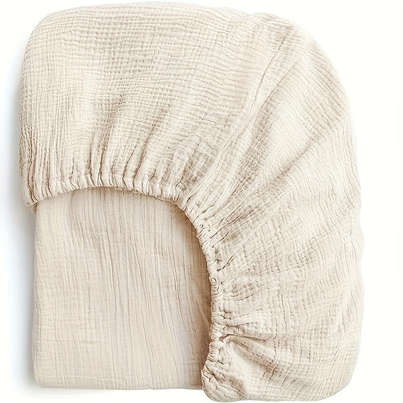 BubBarn Muslin Fitted Crib Sheet