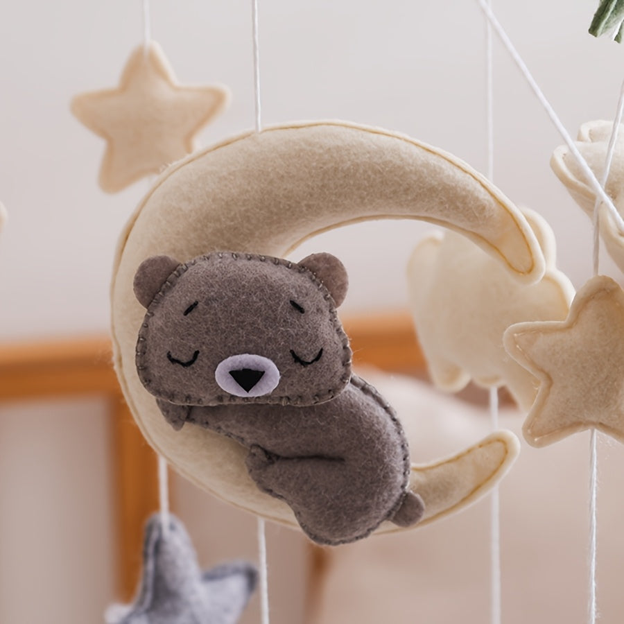 BubBarn Moon & Bear Crib Mobile