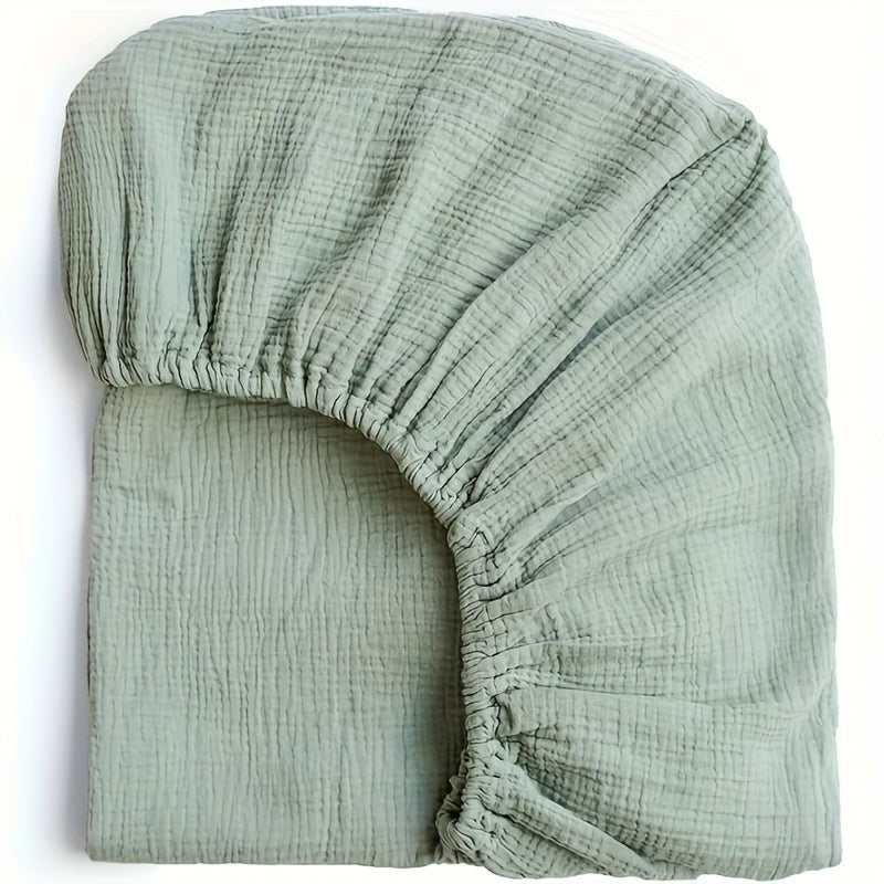 BubBarn Muslin Fitted Crib Sheet