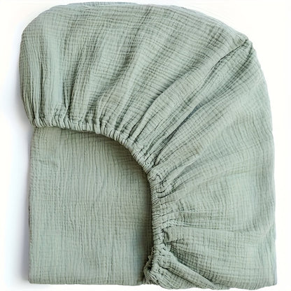 BubBarn Muslin Fitted Crib Sheet