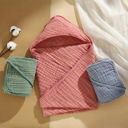 BubBarn Cotton Hooded Baby Towel