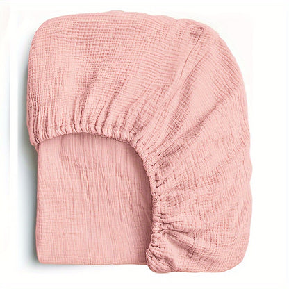 BubBarn Muslin Fitted Crib Sheet