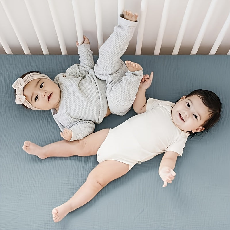 BubBarn Muslin Fitted Crib Sheet