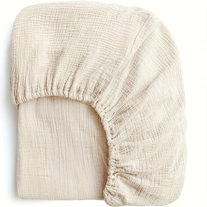 BubBarn Muslin Fitted Crib Sheet