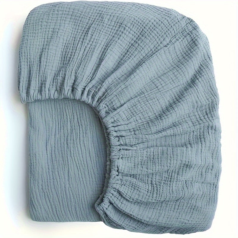 BubBarn Muslin Fitted Crib Sheet