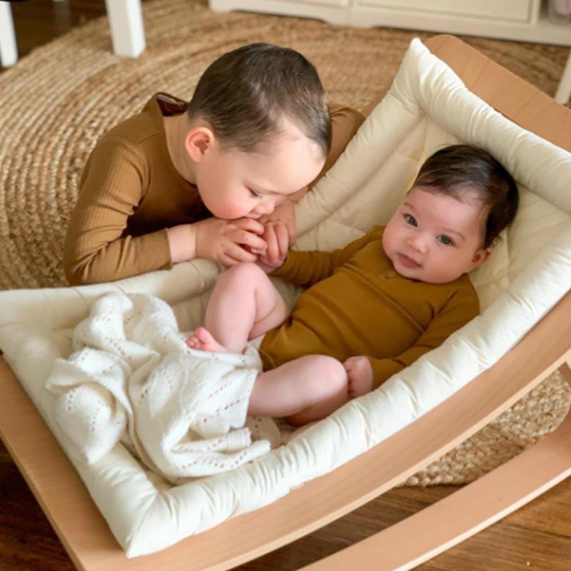 BubBarn Wooden Baby Rocker