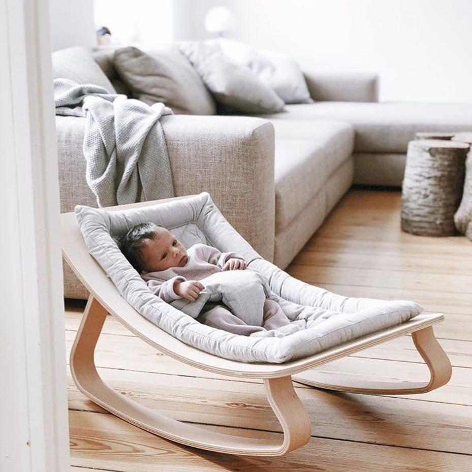 BubBarn Wooden Baby Rocker